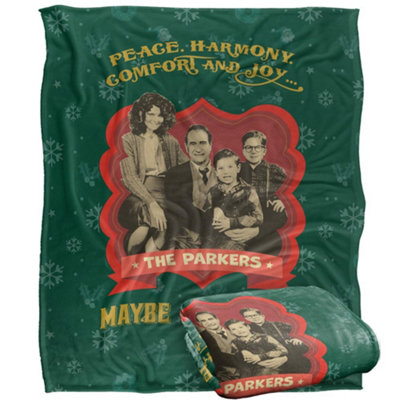 A Christmas Story PeaceHarmonyComfort And Joy Blanket Multicoloured (One Size) from B&Q