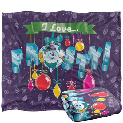 Frosty The Snowman I Love Frosty Blanket Multicoloured (One Size) from B&Q
