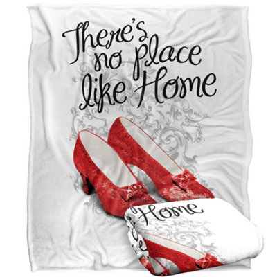 The Wizard Of Oz Theres No Place Like Home Ruby Slippers Blanket Multicoloured (One Size) from B&Q