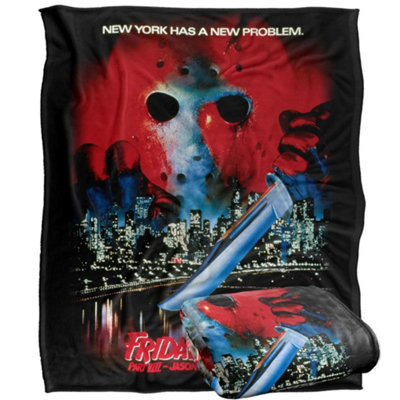 Friday The 13Th Part Viii Poster Blanket Multicoloured (One Size) from B&Q