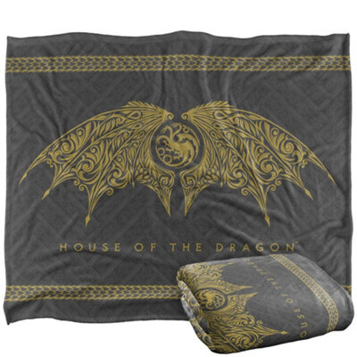 House Of The Dragon Crest Blanket Multicoloured (One Size) from B&Q