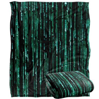The Matrix Code Blanket Multicoloured (One Size) from B&Q