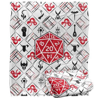 Dungeons & Dragons D20 Blanket White (One Size) from B&Q