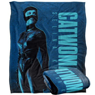 The Batman Catwoman Blanket Multicoloured (One Size) from B&Q