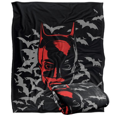 The Batman Cartoon Blanket Multicoloured (One Size) from B&Q