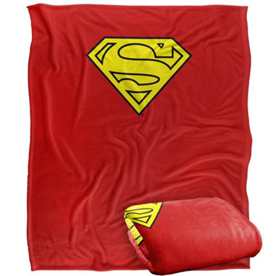 DC comics Superman Small Logo Blanket Multicoloured (One Size) from B&Q