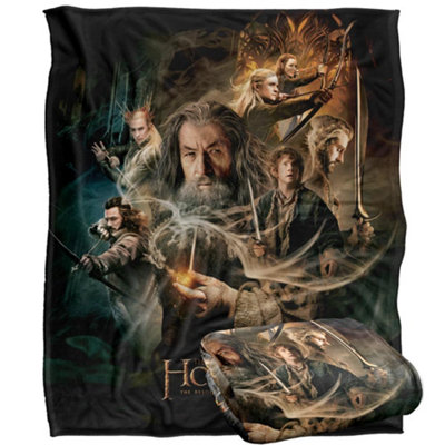 The Hobbit: The Desolation Of Smaug Movie Poster Blanket Multicoloured (One Size) from B&Q
