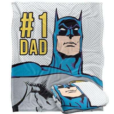 DC comics Batman 1 Dad Blanket Multicoloured (One Size) from B&Q