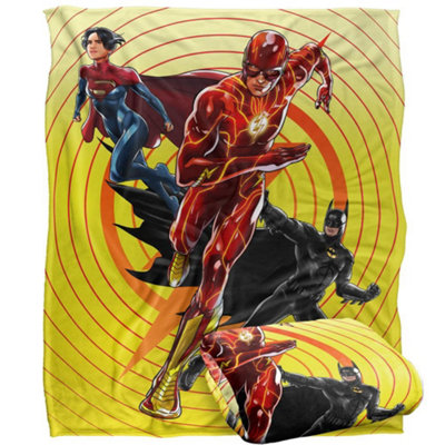 The Flash Cartoon Blanket Multicoloured (One Size) from B&Q