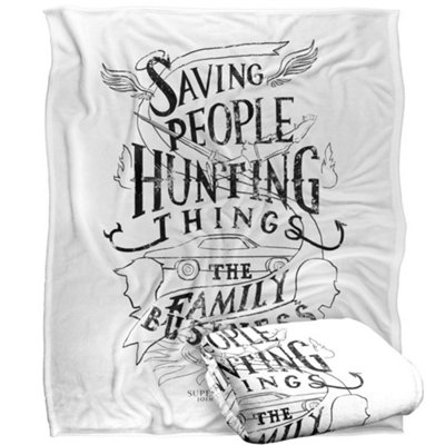 Supernatural Family Business Blanket Multicoloured (One Size) from B&Q