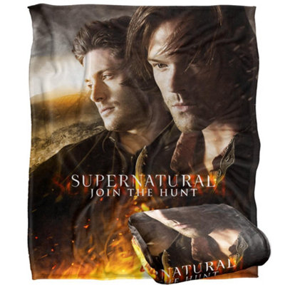 Supernatural Join The Hunt Flames Blanket Multicoloured (One Size) from B&Q