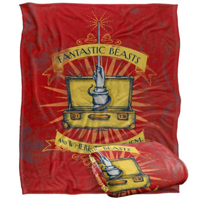  - Fantastic Beasts Trunk Blanket Multicoloured (One Size)