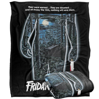 Friday The 13Th Movie Poster Blanket Multicoloured (One Size) from B&Q