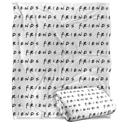 Friends Repeat Logo Blanket Multicoloured (One Size) from B&Q