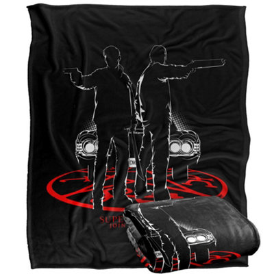 Supernatural Silhouette Blanket Multicoloured (One Size) from B&Q