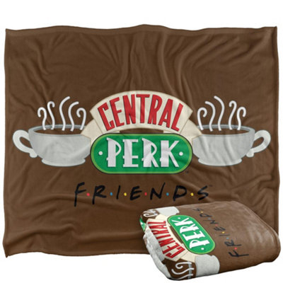 Friends Central Perk Logo Blanket Multicoloured (One Size) from B&Q