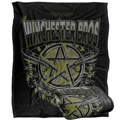 Supernatural Winchester Bros Blanket Multicoloured (One Size) from B&Q