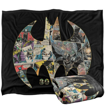 DC comics Batman Comic Strip 80Th Blanket Multicoloured (One Size) from B&Q