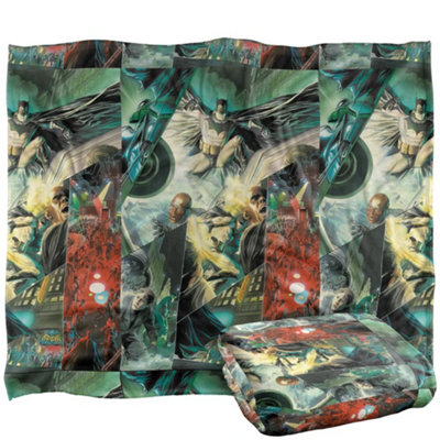 DC comics Batman Comic Collage Blanket Multicoloured (One Size) from B&Q