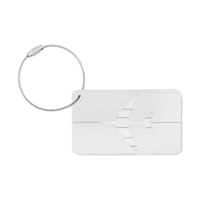 Midocean Fly Aluminium Luggage Tag Matt Silver (One Size) from B&Q