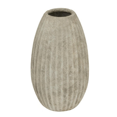 Hill Interiors Catania Olpe Vase Light Grey (31Cm X 18Cm X 18Cm) from B&Q