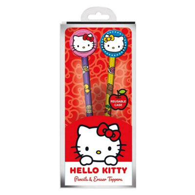 Hello Kitty Sister Pencil And Topper (Pack Of 2) Multicoloured (One Size) from B&Q
