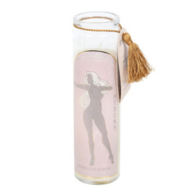 Something Different Athena Clear Quartz Tube Candle - White - Image 3