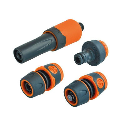B&Q -  Plastic Hose Fittings Starter Kit 1/2In Multi Colour (Starter Kit 1/2In)