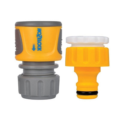 Hozelock 2071 Threaded Tap & Soft Touch Hose End Connector Set Multi Colour (One Size) from B&Q