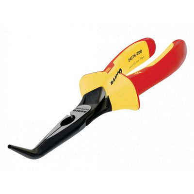 B&Q Bahco 2427S Ergo Insulated 45 Bent Nose Pliers 200Mm (8In) Multi Colour (One Size)