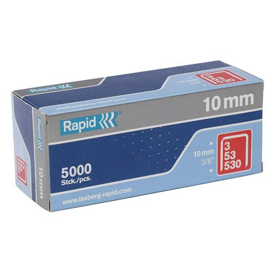 Rapid 53 Series Galvanised Staples Galvanised (10mmBox Of 5000) from B&Q