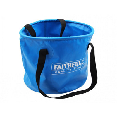 Faithfull Waterproof Collapsible Bucket 20 Litre Multi Colour (One Size) from B&Q
