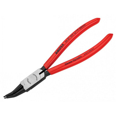 Knipex 44 31 Internal 45 Bent Circlip Pliers Multi Colour (85-140mm J42) from B&Q