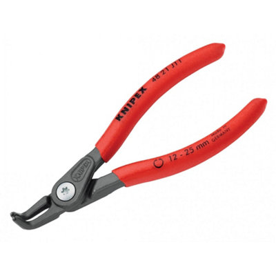 Knipex Internal Precision Bent Circlip Pliers 48 21 Series Multi Colour (12-25mm J11) from B&Q