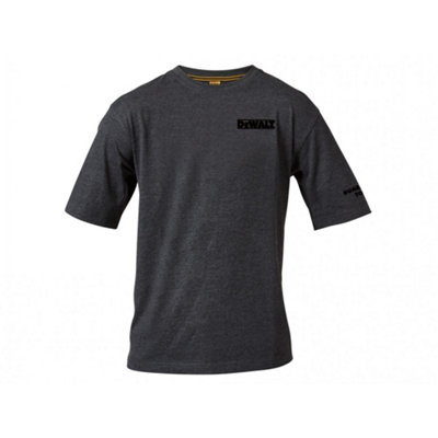 B&Q Grey Dewalt Power Tools Typhoon Charcoal T-Shirt Size 35