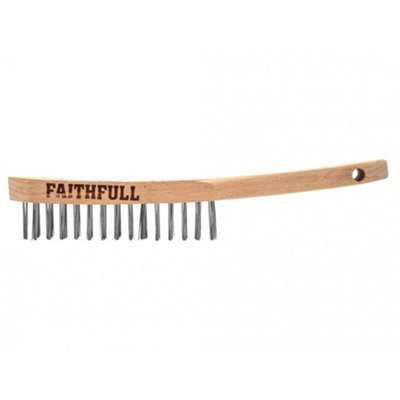 Faithfull Lightweight Scratch Brush Multi Colour (Four Row) from B&Q