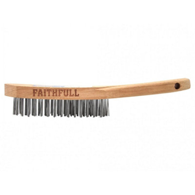 B&Q -  Heavy-Duty Scratch Brush Multi Colour (Four Row)