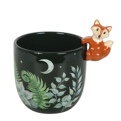 Something Different Unisex Green Forest Fox Plant Pot In - Image 3