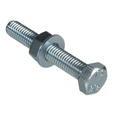 Forgefix High Tensile Set Screw 8.8 GradeZp Multi Colour (M8 X 50mm Forgepack 4) from B&Q