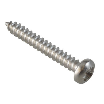 Forgefix Self-Tapping ScrewsPoziPan HeadA2 Stainless Steel Multi Colour (1In X 6 Forgepack 30) from B&Q
