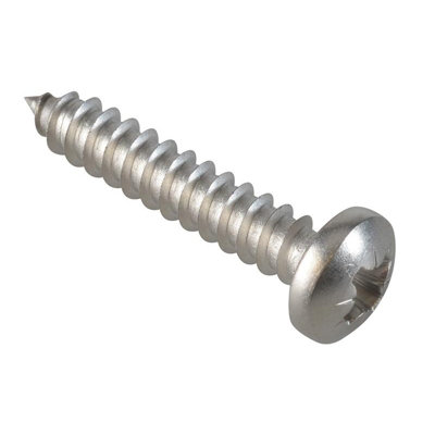 Forgefix Self-Tapping ScrewsPoziPan HeadA2 Stainless Steel Multi Colour (1In X 10 Forgepack 15) from B&Q