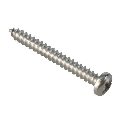 Forgefix Self-Tapping ScrewsPoziPan HeadA2 Stainless Steel Multi Colour (1In X 4 Forgepack 40) from B&Q