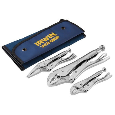 Irwin Vise-Grip Tvg73 Locking Pliers Set3 Piece Multi Colour (One Size) from B&Q