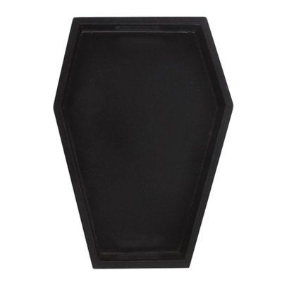 Something Different Coffin Shaped Trinket Tray Black (One Size) from B&Q