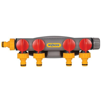 Hozelock 2150 4-Way Tap Connector Multi Colour (One Size) from B&Q