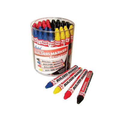 Markal Builder's Marker (Tub 48) Multi Colour (One Size) from B&Q