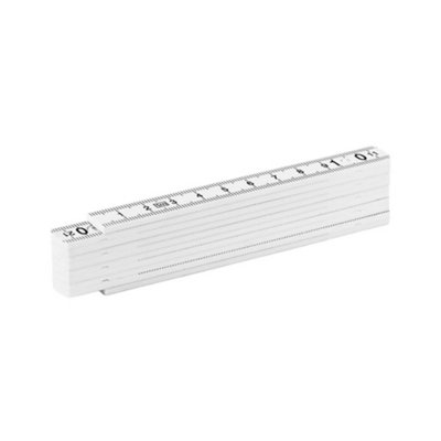 Midocean Meter Folding Ruler White (1M) from B&Q