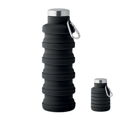 Midocean Kolapsi Collapsible 500Ml Water Bottle Black (One Size) from B&Q