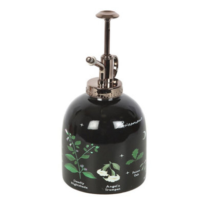 Something Different Poisonous Plants Ceramic Plant Mister Black (One Size) from B&Q