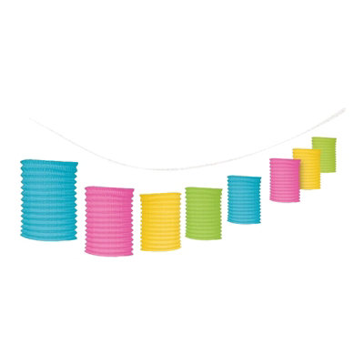 Amscan Paper Lantern Garland Multicoloured (One Size) from B&Q